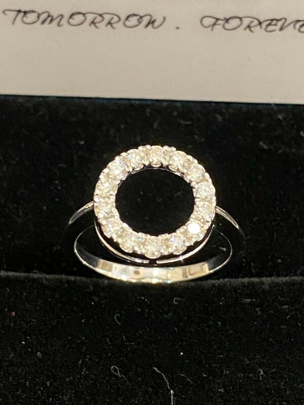 R-230 (9) Pave 0.90 Cts Round Brilliant Cut Diamonds Engagement Band Ring In 14K Gold