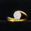 Pave 0.16 Cts Round Brilliant Cut Natural Diamonds Wedding Band Ring In 14K Gold