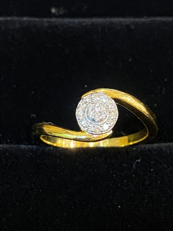 Pave 0.16 Cts Round Brilliant Cut Natural Diamonds Wedding Band Ring In 14K Gold