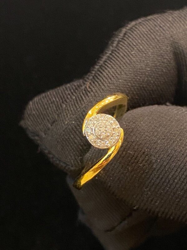 Pave 0.16 Cts Round Brilliant Cut Natural Diamonds Wedding Band Ring In 14K Gold
