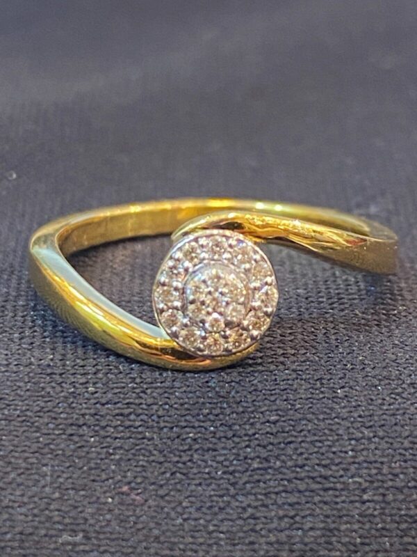 Pave 0.16 Cts Round Brilliant Cut Natural Diamonds Wedding Band Ring In 14K Gold