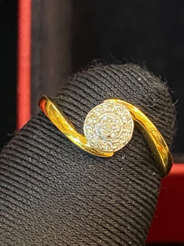 Pave 0.16 Cts Round Brilliant Cut Natural Diamonds Wedding Band Ring In 14K Gold