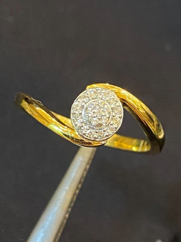 Pave 0.16 Cts Round Brilliant Cut Natural Diamonds Wedding Band Ring In 14K Gold