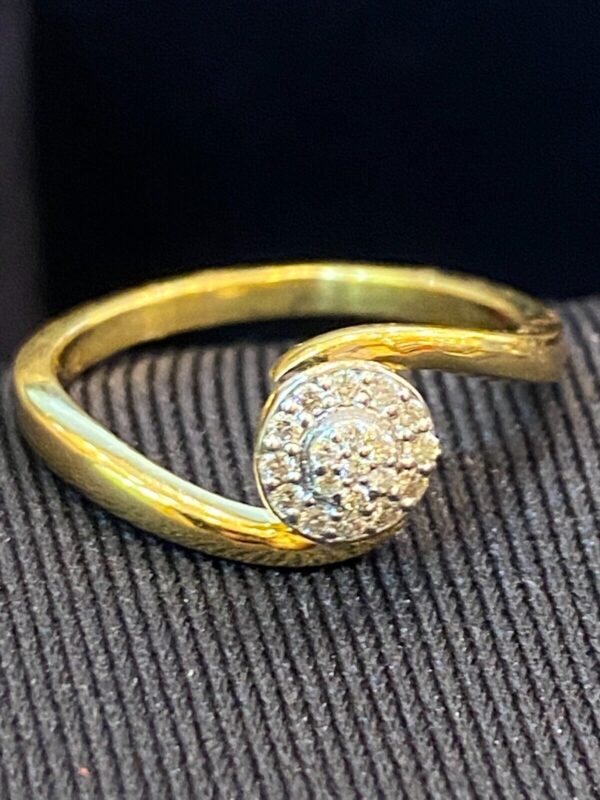 Pave 0.16 Cts Round Brilliant Cut Natural Diamonds Wedding Band Ring In 14K Gold