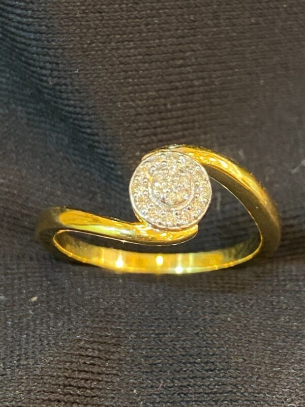 Pave 0.16 Cts Round Brilliant Cut Natural Diamonds Wedding Band Ring In 14K Gold