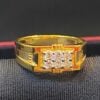 R-325 (5) 0.46 Cts Round Brilliant Cut Diamonds Six-Stone Men's Wedding Ring In 14K Gold