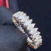 Stunning 1.19 Cts Marquise Shape Diamonds Engagement Band Ring In 585 14K Gold