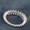 Stunning 1.19 Cts Marquise Shape Diamonds Engagement Band Ring In 585 14K Gold