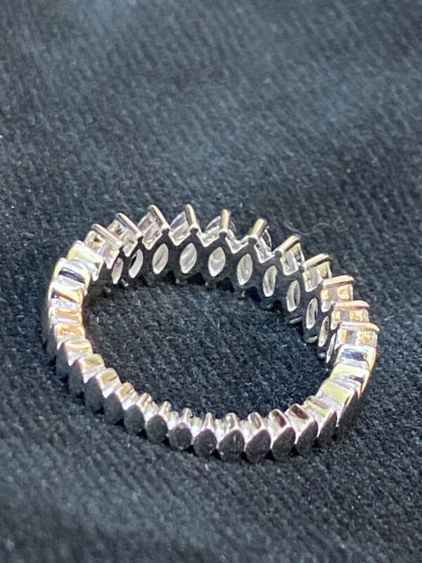 Stunning 1.19 Cts Marquise Shape Diamonds Engagement Band Ring In 585 14K Gold