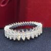 Stunning 1.19 Cts Marquise Shape Diamonds Engagement Band Ring In 585 14K Gold