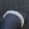 Stunning 1.19 Cts Marquise Shape Diamonds Engagement Band Ring In 585 14K Gold
