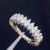 Stunning 1.19 Cts Marquise Shape Diamonds Engagement Band Ring In 585 14K Gold