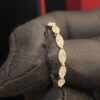 Stunning 0.60 Cts Marquise Shape Diamonds Engagement Band Ring In 750 18K Gold
