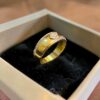 GIA Certified 0.50 Cts Round Brilliant F/VS1 Diamonds Unisex Band Ring 14K Gold