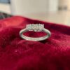 GIA Certified 0.75 Cts Round Brilliant F/VS1 Diamonds Three-Stone Ring 18KT Gold