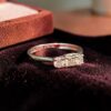 GIA Certified 0.75 Cts Round Brilliant F/VS1 Diamonds Three-Stone Ring 18KT Gold