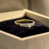 0.50 Cts GIA Certified Heart Round Shape F/VS1 Diamonds Engagement Ring 18K Gold