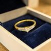 0.50 Cts GIA Certified Heart Round Shape F/VS1 Diamonds Engagement Ring 18K Gold