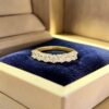 R-346 (20) 1.20 Cts Round Brilliant F/VS1 Diamonds Unisex 7-Stone Band Ring 14K Yellow Gold
