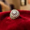 Pave 4.23 Cts Round Princess Marquise Pear F/VS1 Diamonds Cocktail Ring 14K Gold