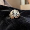 Pave 4.23 Cts Round Princess Marquise Pear F/VS1 Diamonds Cocktail Ring 14K Gold