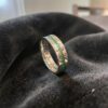 Stunning 1.25 Cts Natural Emerald Unisex Channel Set Band Ring In 18K White Gold