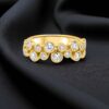 Elegant 1.76 Cts Round Brilliant Cut F/VS1 Diamonds Scattered Ring in 14K Gold