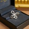 R-435 (22) 0.60 Cts F/VS1 Round Brilliant Cut Natural Diamonds Wedding Ring 14K White Gold