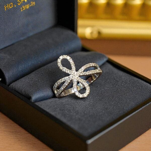 R-435 (22) 0.60 Cts F/VS1 Round Brilliant Cut Natural Diamonds Wedding Ring 14K White Gold