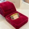 Classy 0.97 Cts Round Brilliant F/VS1 Diamonds Mens 9-Stone Ring 14K Yellow Gold