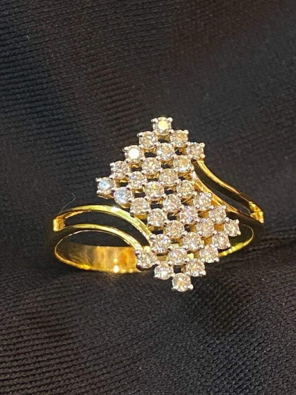 R-446 (6) Stunning 0.66 Cts Round Brilliant Natural Diamonds Engagement Ring In 14K Gold