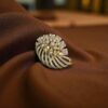 Beautiful 2.41 Cts Round Baguette Shape Natural Diamonds Cocktail Ring 14K Gold