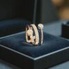 R-472 (25) Stunning 0.94 Cts Round Brilliant Cut F/VS1 Diamonds Engagement Ring In 14K Gold