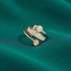 R-472 (26) Stunning 0.94 Cts Round Brilliant Cut F/VS1 Diamonds Engagement Ring In 14K Gold