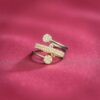 R-472 (27) Stunning 0.94 Cts Round Brilliant Cut F/VS1 Diamonds Engagement Ring In 14K Gold