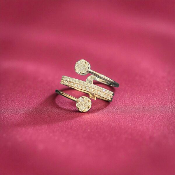 R-472 (27) Stunning 0.94 Cts Round Brilliant Cut F/VS1 Diamonds Engagement Ring In 14K Gold
