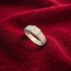 R-474 (27) GIA Certified 1.50 Cts F/VS1 Emerald Shape Diamond East-West Men’s Ring 18K Gold