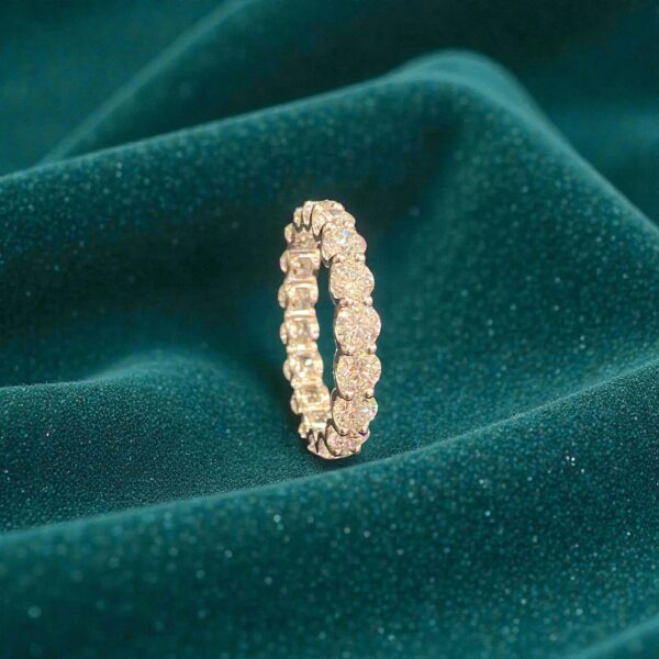 R-475 (22) Classy 4.50 Ct Round Brilliant F/VS1 Diamonds Unisex Eternity Band Ring 14K Gold