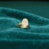 3.15 Cts GIA Certified Oval Round Shape F/VS1 Diamonds Hidden Halo Ring 18K Gold