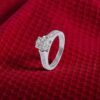 R-482 (5) Elegant 1.19 Cts Princess Marquise Shape F/VS1 Diamonds Engagement Ring 14K Gold