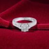R-482 (7) Elegant 1.19 Cts Princess Marquise Shape F/VS1 Diamonds Engagement Ring 14K Gold
