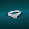 R-482 (8) Elegant 1.19 Cts Princess Marquise Shape F/VS1 Diamonds Engagement Ring 14K Gold