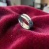 Classy 1.70 Cts Natural Blue Sapphire Unisex Eternity Band Ring 18K White Gold