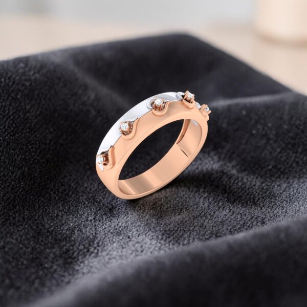 Classy 0.50 Cts Round Brilliant F/VS1 Diamonds Unisex Wedding Band Ring 14K Gold
