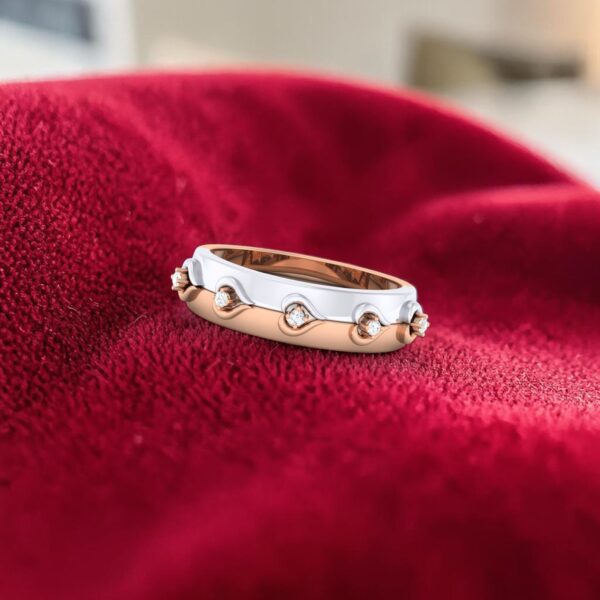 Classy 0.50 Cts Round Brilliant F/VS1 Diamonds Unisex Wedding Band Ring 14K Gold