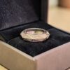 Pave 1.18 Cts Round Brilliant F/VS1 Diamonds Faceted Unisex Band Ring 14K Gold