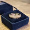 Pave 1.18 Cts Round Brilliant F/VS1 Diamonds Faceted Unisex Band Ring 14K Gold
