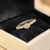 GIA Certified 0.80 Cts Round Brilliant F/VS1 Diamonds Engagement Ring 14K Gold