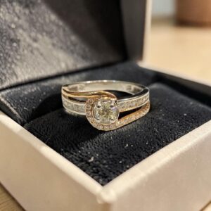 0.75 Cts Round Brilliant F/VS1 GIA Certified Diamonds Wedding Band Ring 14K Gold