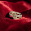0.75 Cts Round Brilliant F/VS1 GIA Certified Diamonds Wedding Band Ring 14K Gold